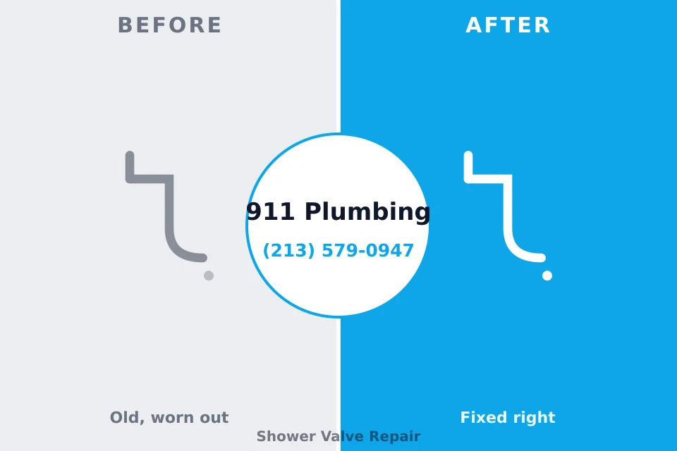Before and after: plumbing repair Windsor, VA